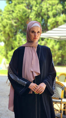 Noir Signature Sleeves Abaya