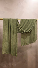 Sage Olive Crinkle Rayon Hijab
