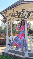 Coral Garden Dress