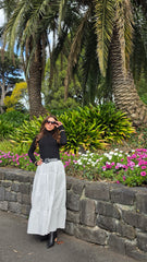 Snowfall Tier Maxi Skirt