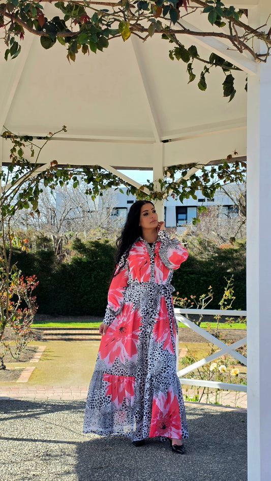Coral Garden Dress