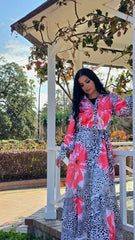 Coral Garden Dress