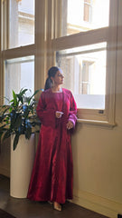 Rose Crystal Abaya Set