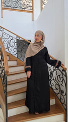 Black Grace Lace Abaya