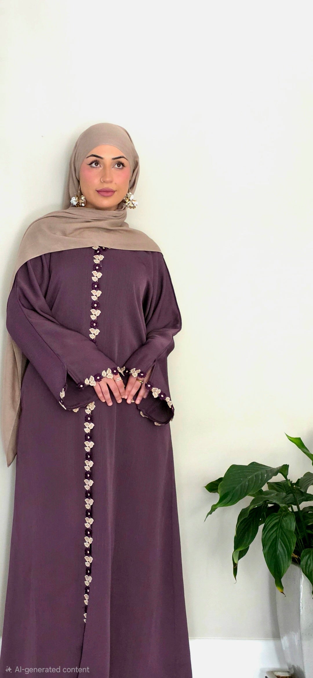 Wisteria Lace Abaya