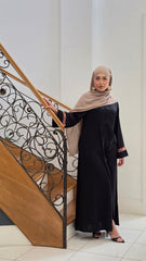 Black Grace Lace Abaya