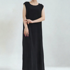Black Nida Abaya Inner Dress