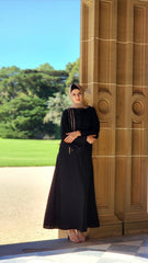 Noir Embroidered Stylish Abaya
