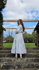 Floral Whimsy Lace Tiered Dress