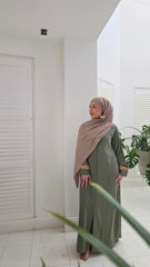 Olive Grace Lace Abaya