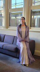 Lilac Crystal Abaya Set