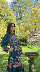 Teal Blossom Grace Dress