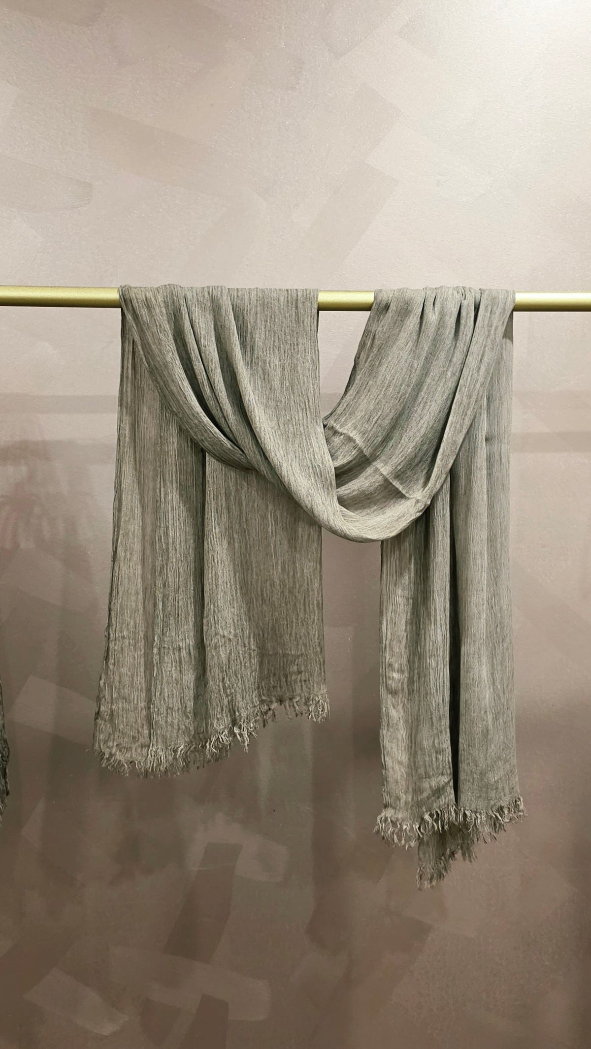 Dove Grey Crinkle Rayon Hijab