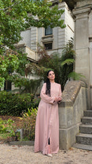 Blush Nude Regal Fold Abaya