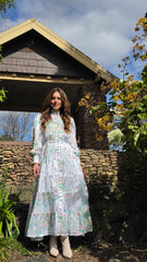 Floral Whimsy Lace Tiered Dress