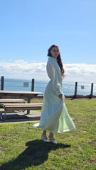Soft Mint Tiered Dress