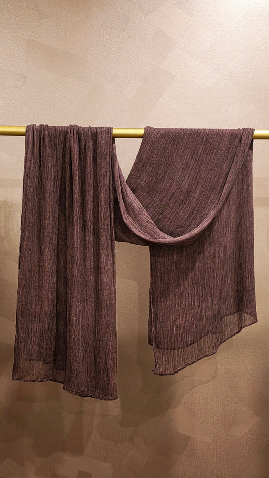 Muted Fig Crinkle Rayon Hijab